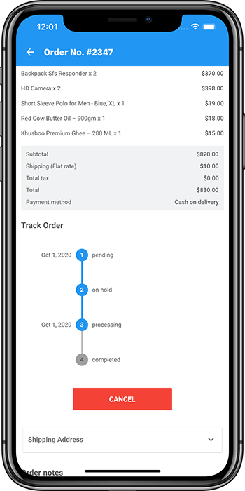 Flatshop - Opencart (iOS)